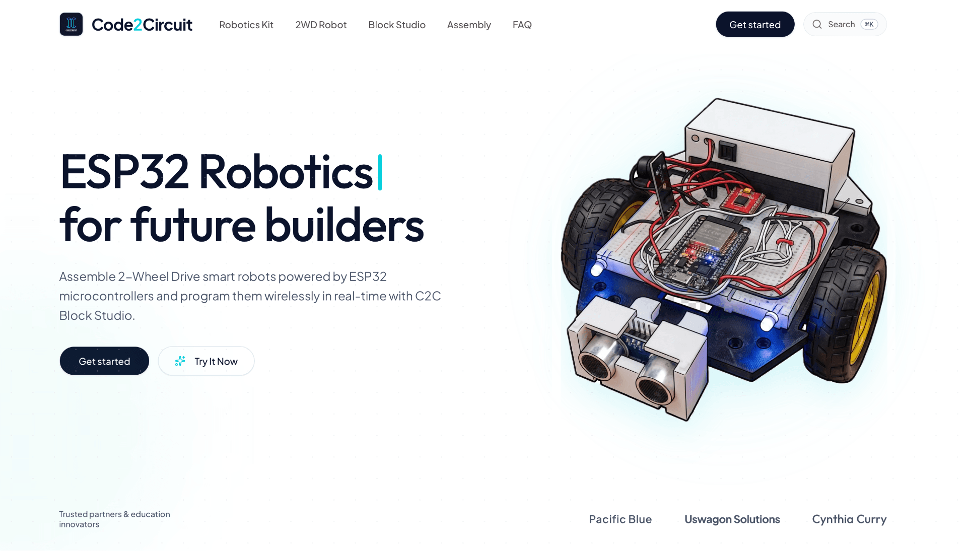 Code2Circuit Landing Page